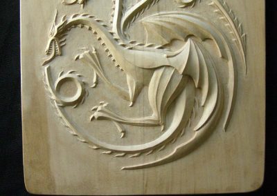 A miniature wood carving made by Vladimir Rusinov.