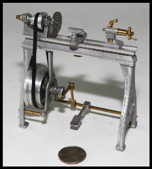 1/12 Scale Treadle Powered Lathe