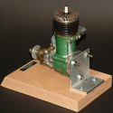 An Orwick .64 model airplane engine built in 1946. 