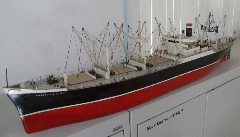 American Scout Cargo Ship Model