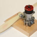 A McCoy .35 “Red Head” model airplane engine.