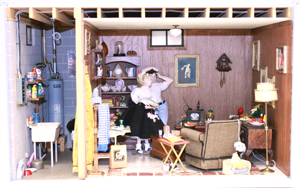 1950s Basement Apartment Dollhouse