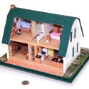 This French Colonial home was built at a scale of 1/4“=1’.