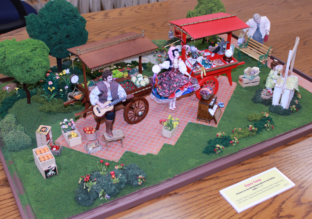 Gypsy Camp Dollhouse Scene