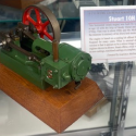 This Stuart 10H horizontal steam engine was built by Laurence McKinley at the age of 12.