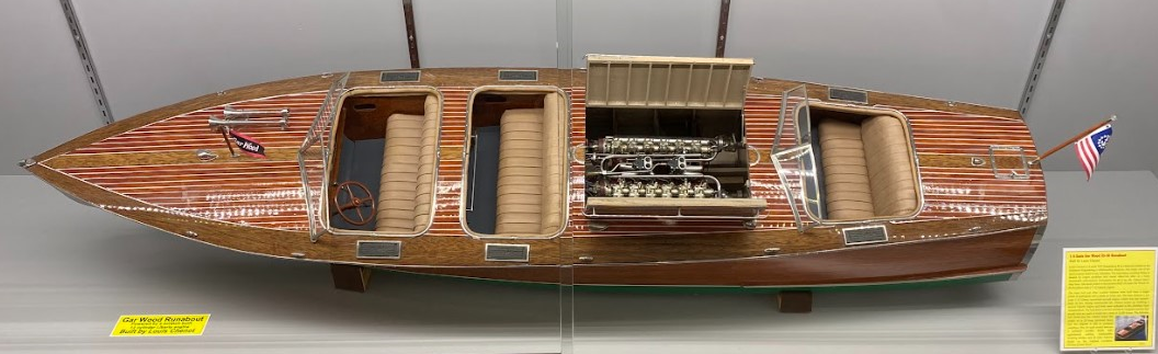 1/6 Scale Gar Wood 33-50 Runabout With V-12 Liberty Engine
