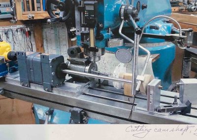 Construction of the 1/6 scale Liberty V-12 engine.