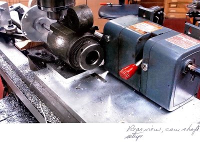 Construction of the 1/6 scale Liberty V-12 engine.