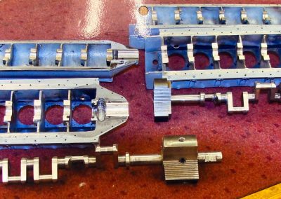 Crankshafts and crankcases for the Liberty V-12.