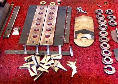 Construction of the 1/6 scale Liberty V-12 engine.