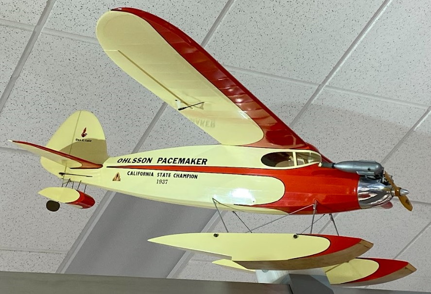 Dan also built this scale model floatplane version of the famous Pacemaker model airplane.