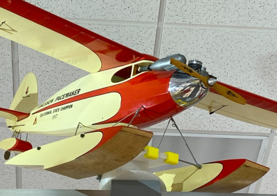 Dan also built this scale model floatplane version of the famous Pacemaker model airplane.