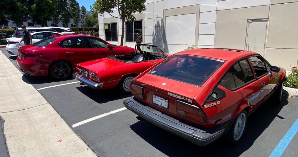 A photo from the Alfa Romeo Owners Club visit.