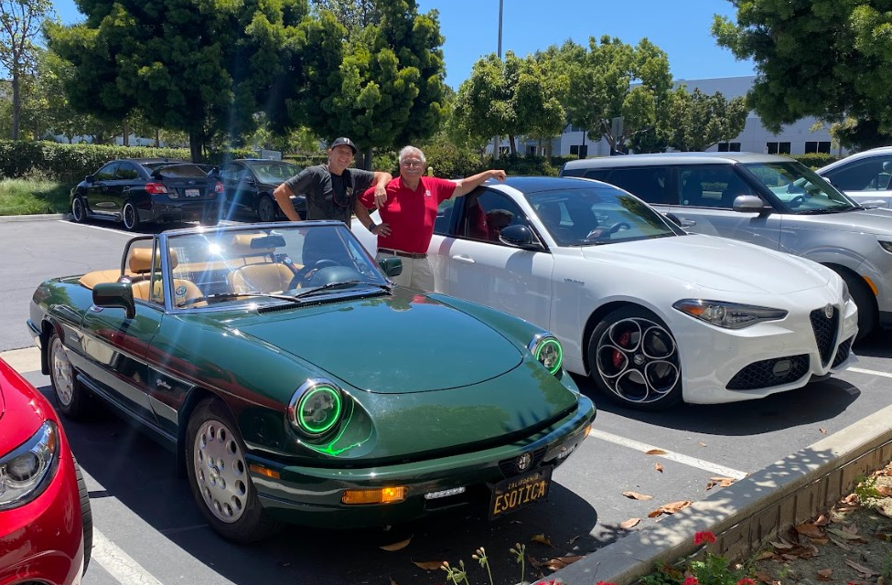 A photo from the Alfa Romeo Owners Club visit.