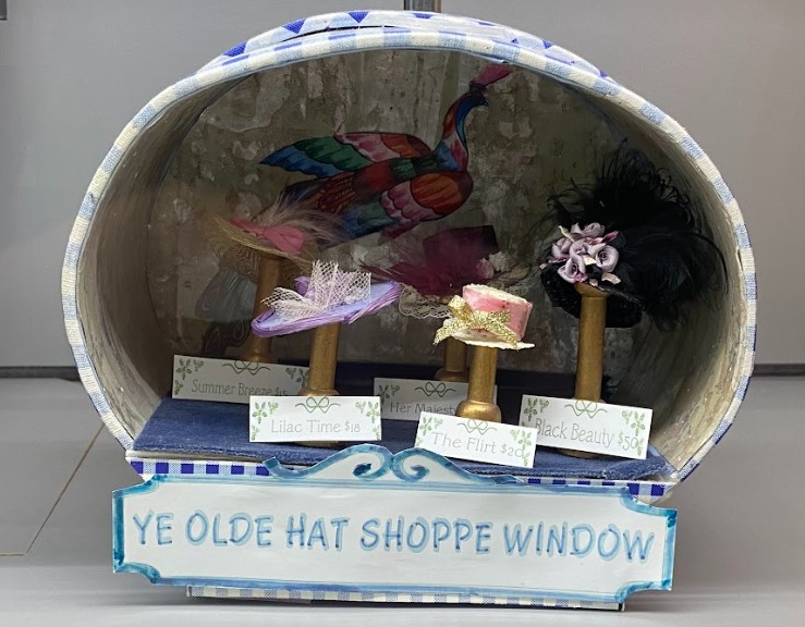 Ye Olde Hat Shop Window Diorama