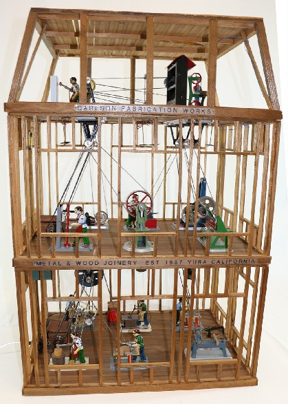 Model of Carlson Steam Driven Factory (Circa 1887)