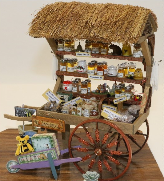 Honey Cart Dollhouse Scene