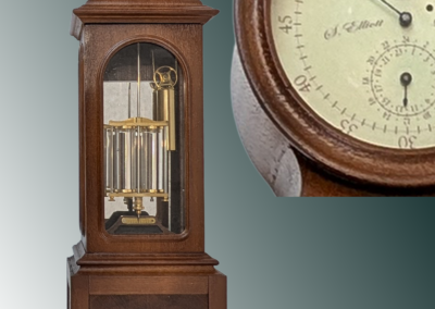 A miniature Regulator Clock built by Steve.